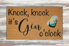 It's Gin O'Clock Doormat