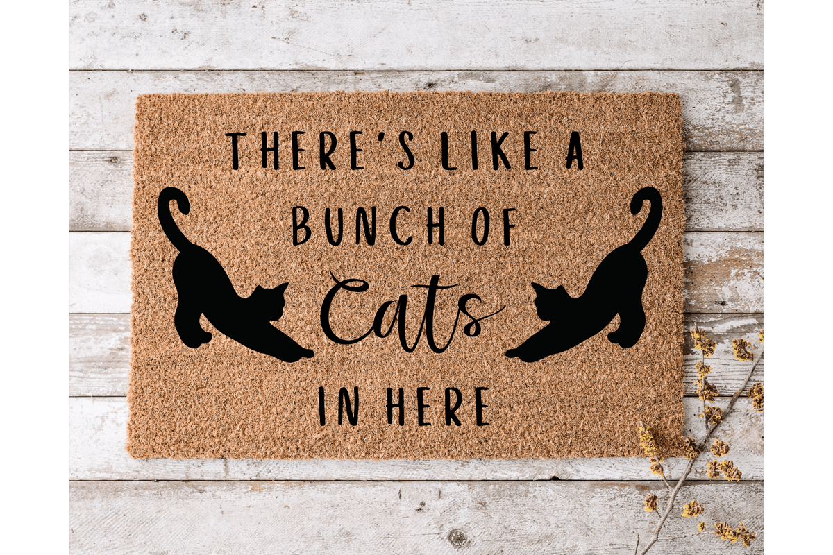 There's like a bunch of cats in here - The Welcome DoorMat