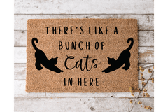 There's like a bunch of cats in here - The Welcome DoorMat