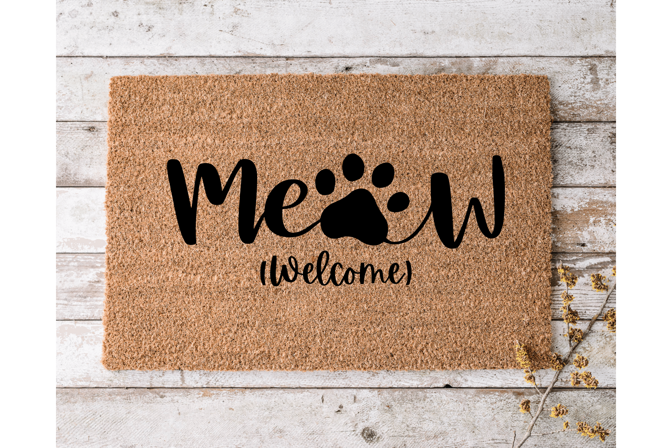 Meow (Welcome) - The Welcome DoorMat