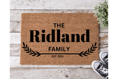 The *** Family, Est*** - The Welcome DoorMat