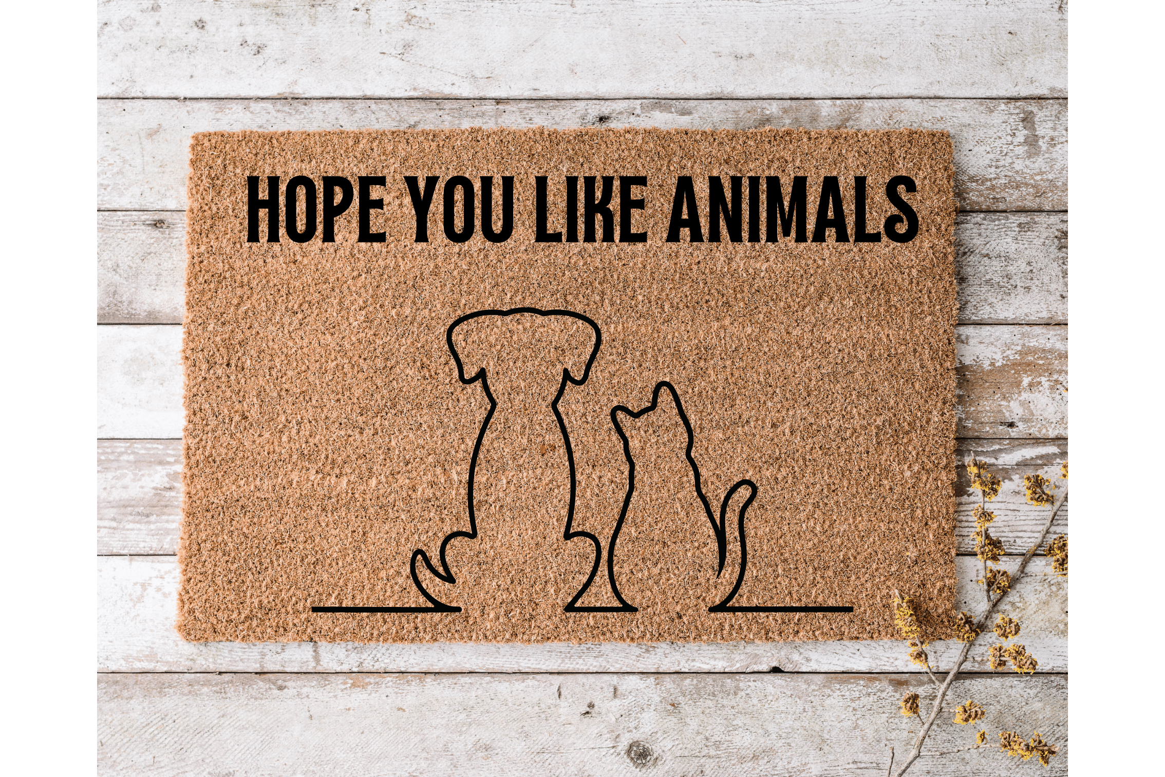 Hope You Like Animals - The Welcome DoorMat