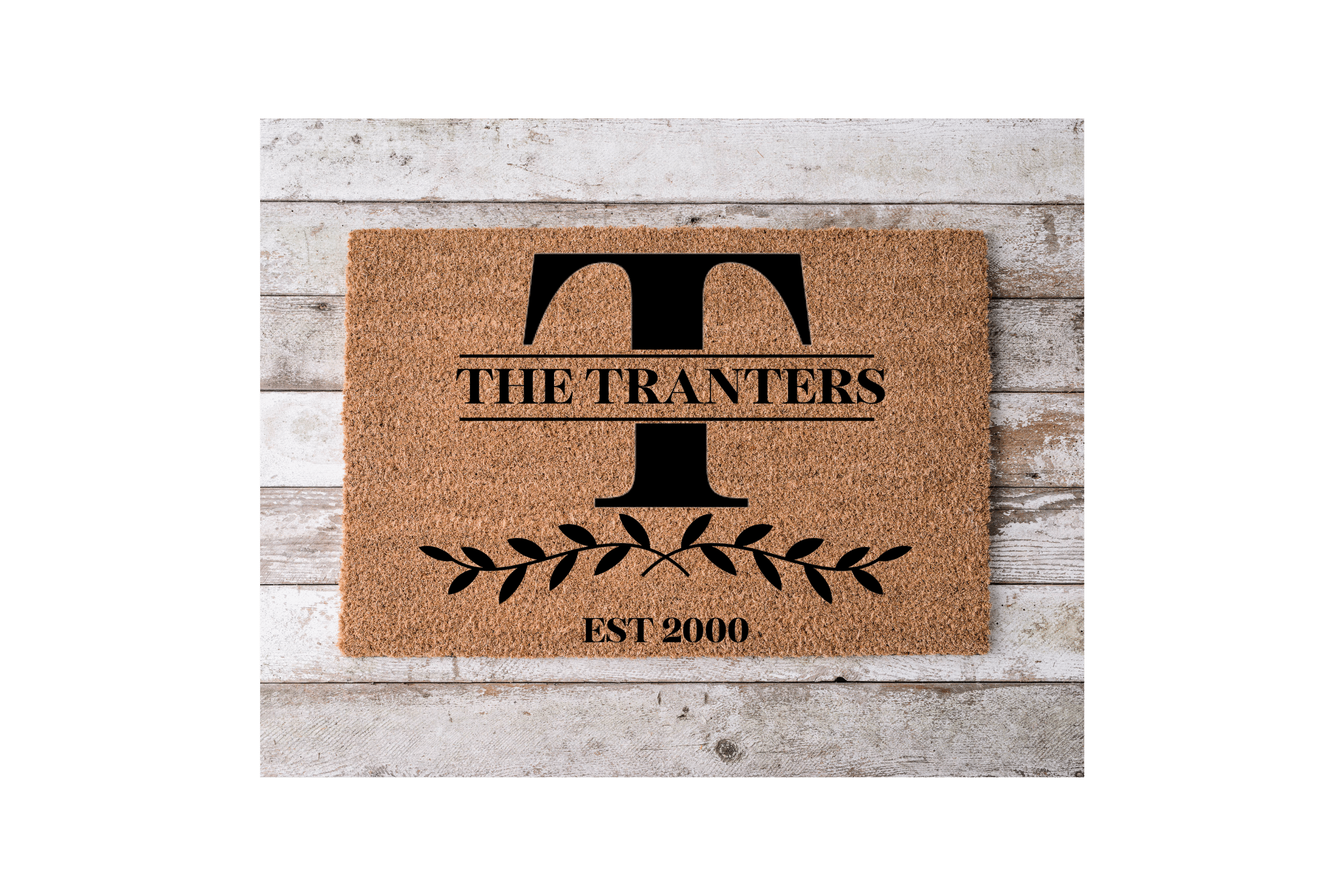 Monogram Family Name - The Welcome DoorMat