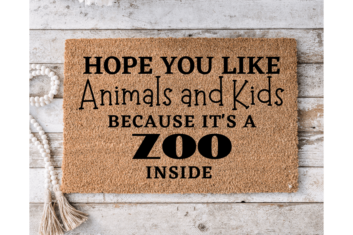 It's a ZOO inside - The Welcome DoorMat